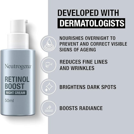 Retinol Boost Day & Night Cream Duo, Renewing Skin Care Set with Boost Day Cream with SPF 15 (1X 50Ml) and Retinol Boost Cream (1X 50Ml), Suitable for Ageing Skin