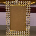 Rectangle Shape Gold Finish