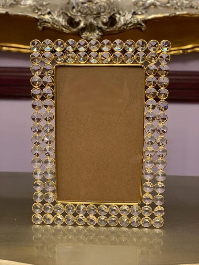 Photo Frames Crystal Embedded, Rectangle Shaped, Elegant