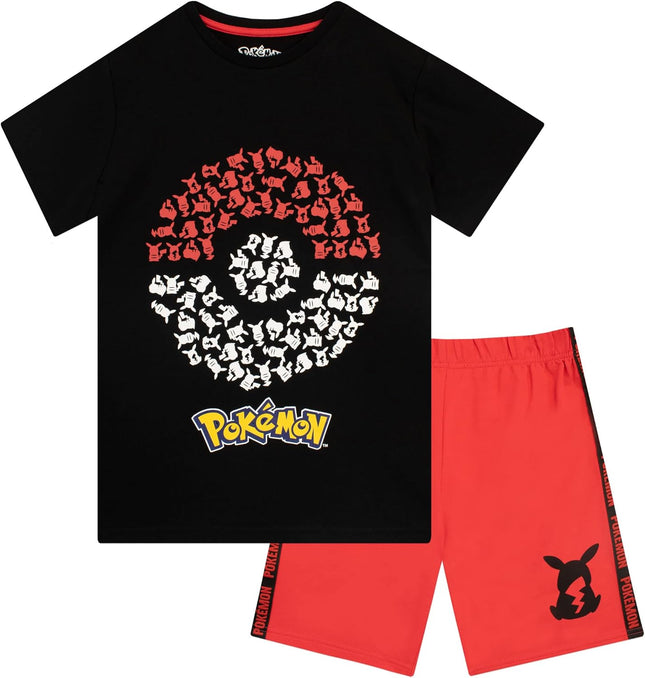 Pokemon Boys Top and Shorts Set Pikachu