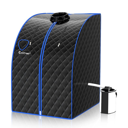 3L Portable Steam Sauna with 9-Level Temperature and Folding Chair