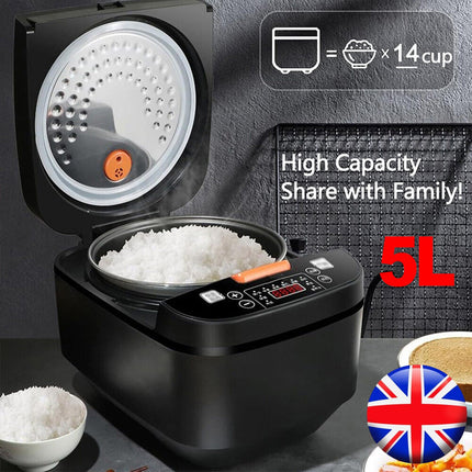 5L Non-Stick Rice Cooker Appointment Timing Heating High-Fire Multi-Function