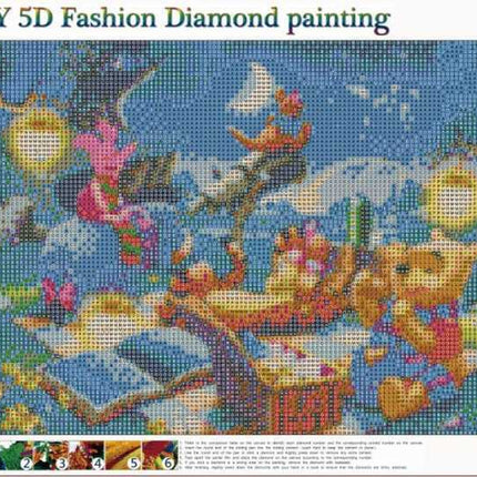 UK Picnic Moon Full Drill 5D Diamond Painting Embroidery Cross Stitch Kit Decor