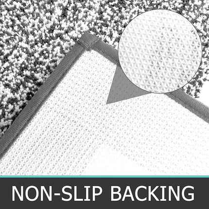 Pauwer Ultra Soft Bathroom Mat Sets 3 Piece Luxury Non Slip Absorbent Bath And