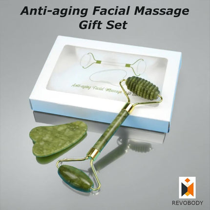 ❤️ Gua Sha and Face Jade Roller Box Set Facial Beauty Body anti Ageing Tools ❤️