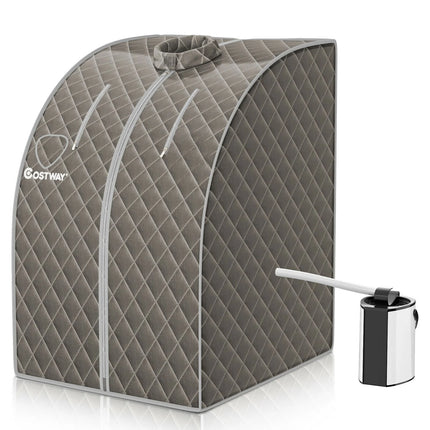 3L Portable Steam Sauna with 9-Level Temperature and Folding Chair