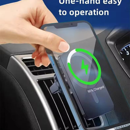 Wireless Car Charger Magnetic Phone Mount Holder Fast Car Charger Vent