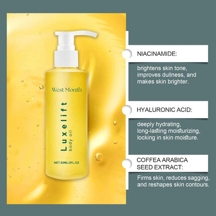 Moisturising Body Oil, Body Moisturiser, Face Oil Anti-Ageing, Hydrating Body Oil for Women & Men, Moisturizing Body Oil for Dry Skin, Nourishing Skin, anti Wrinkles & Fine Lines, Firming