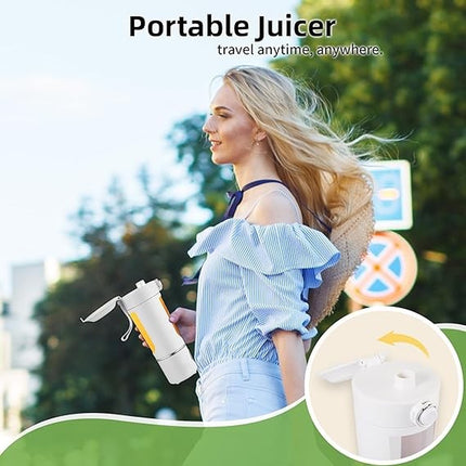 700Ml Portable Blender - USB Rechargeable, 12 Blades, Travel Smoothie Maker