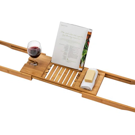 Bamboo Freestanding Bamboo Bath Caddy