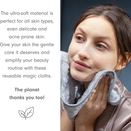 Reusable Makeup Remover Cloths. Eye Makeup Remover Pads Ultra-Soft, Gentle on Skin, Ideal for Sensitive Skin Easy Cleaning, Washable Face Pads Eco Friendly Make up Wipes Facial Cleansing Cloth