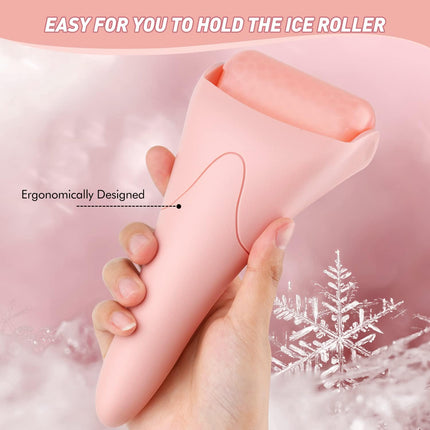 Ice Roller for Face Eyes,Womens Gifts,Face Roller Massager Puffiness Migraine Pain Relief and Minor Injury (Pink)