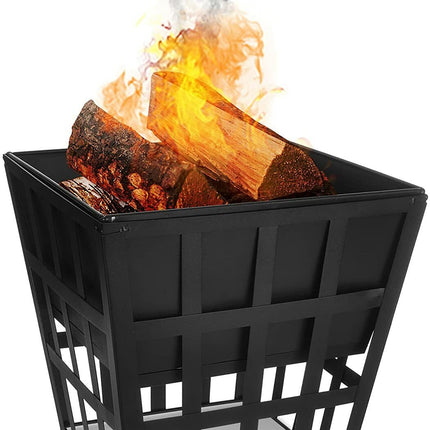 OUTDOOR FIRE PIT GARDEN FIRE PIT CAMPING PATIO HEATER LARGE LOG BURNER BBQ