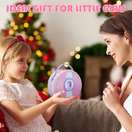 Kids Makeup Sets for Girls - 66 PCS Dresser Vanity Case Make up Set for Girls Childrens Toddler, Washable and Safe Pretend Play Games Toys Makeup Kids, Christmas Birthday Presents for 3+ Year Old Girl