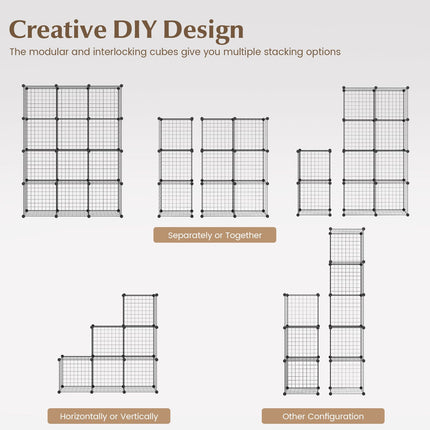 12 Wire Cube Storage Unit