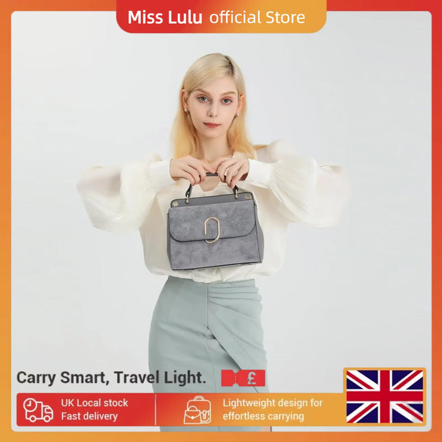 Women Top Handle Bag Suede Handbags Shoulder Crossbody Bag for Work Shopping Travel Pu Leather