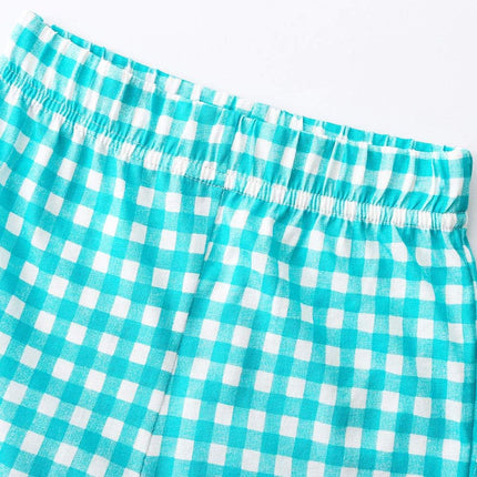 Toddler Girls Summer Outfit Cotton Top and Shorts Clothing Set