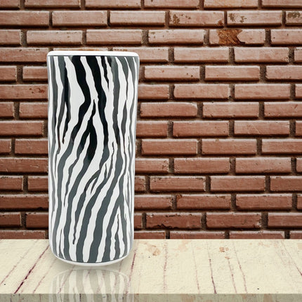 Zebra Umbrella Stand for Home Office Sophisticated & Durable Touch Ceramic Round