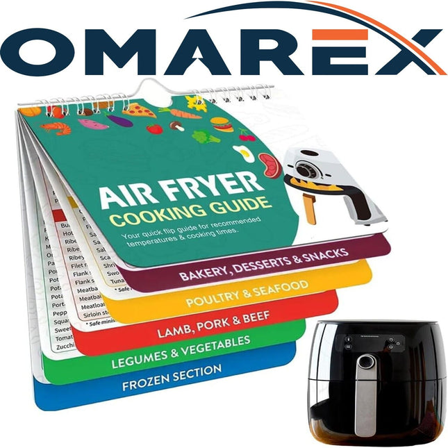 Air Fryer Cookbook, Air Fryer Magnetic Cheat Sheet Set (Booklet) -Gift for Mom
