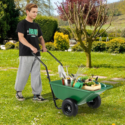 Heavy-Duty Garden Utility Cart with Pneumatic Tires