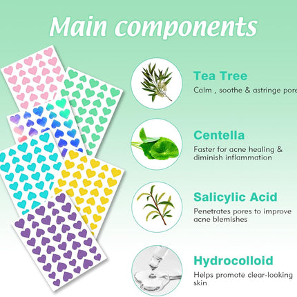 Pimple Patches Spot Patches Spot Stickers Acne Treatment Absorbing Cover Invisible Blemish Cover Acne Dots for Fast Acting Skincare