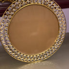 Round Shape Gold Finish