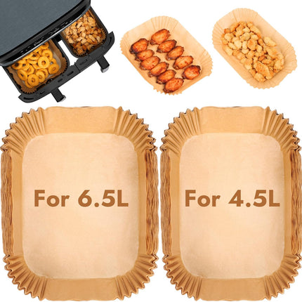 BYKITCHEN Air Fryer Liners for Tefal XXL Dual Easy Fry 11L Air Fryer, Disposable