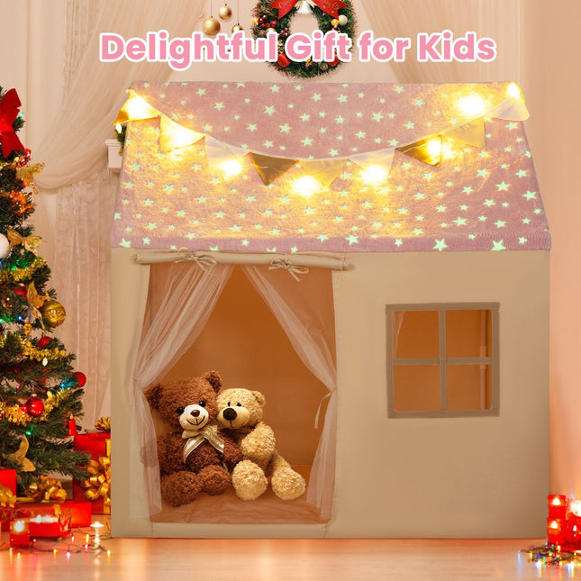 Large Toddler Playhouse with Glow in the Dark Stars
