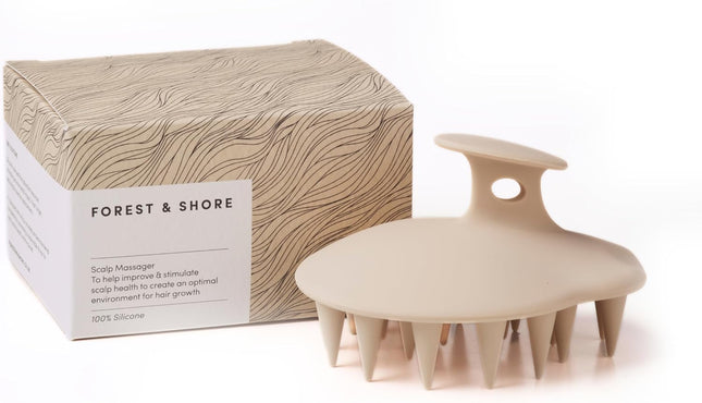 Scalp Massager Hair Growth Silicone Scalp Scrubber by  Hair Care Head Massager Silicone Brush & Hair Oil Applicator for Hair Products