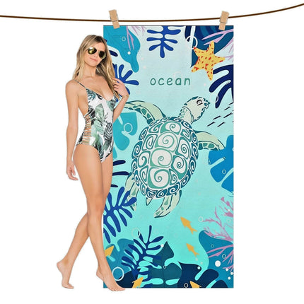 Extra Large Microfibre Beach Towels for Adults , 180 × 90 Cm Quick Dry 2 Pack