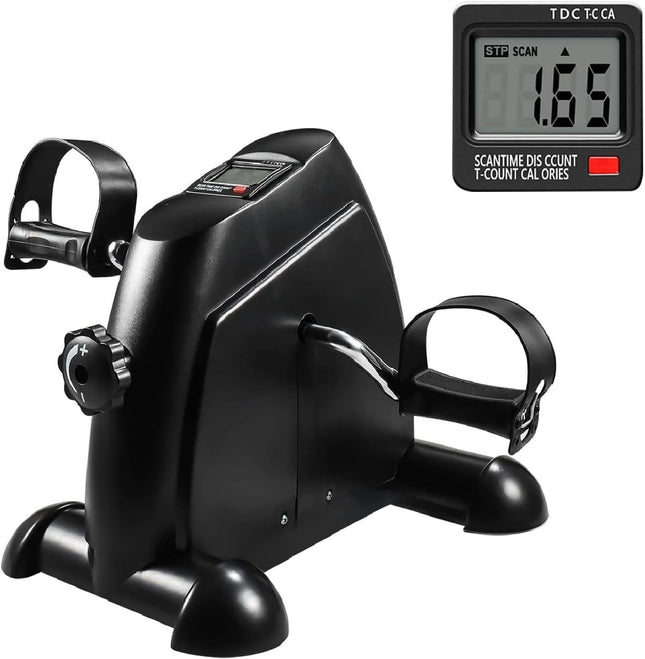 Mini Exercise Bike Pedal Exerciser Arm Leg Cycle Machine Adjustable Resistance