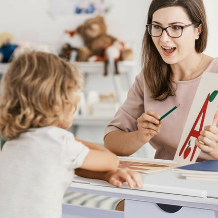 Children'S Height Adjustable Tilting Drawing Table with Storage