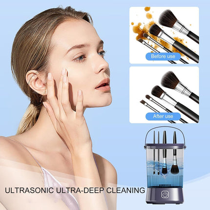 Electric Makeup Brushes Cleaner - Spinner Cleaner Automatic Makeup Brush Machine | Quick Cleaning Make up Brush Washing Tool for Puff, Sponge, Makeup Egg