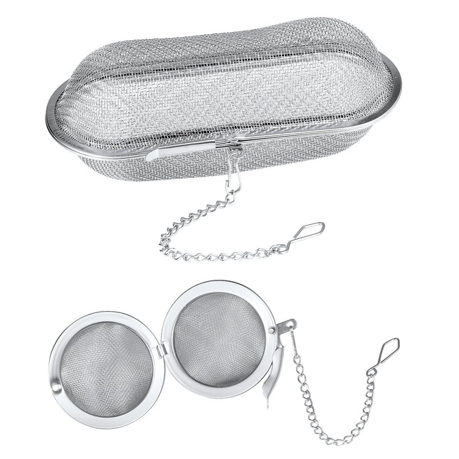 2Pcs Ultrasonic Cleaner Baskets, Fine Mesh Stainless Steel Parts Cleaning Basket