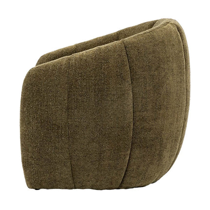 Atella Moss Green Bouclé Tub Chair