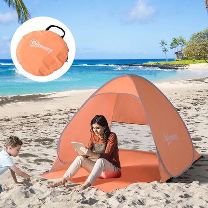 Beach Tent Instant Camping Portable Pop up Automatic Carry Case Blue Hiking