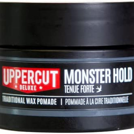 Monster Hold Pomade Midi, Heavy and Strong Hold Wax Based Product, Long Lasting and Reworkable for Traditional or Bolder Styles 30G