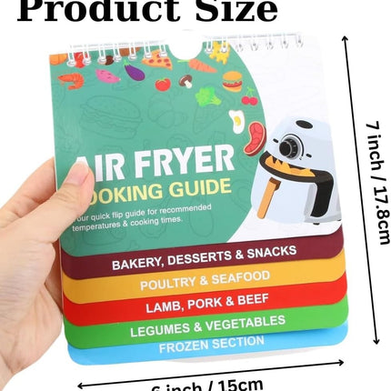 Air Fryer Cookbook, Air Fryer Magnetic Cheat Sheet Set (Booklet) -Gift for Mom