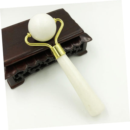 Jade Roller Face Massage Tool for Women Natural Xiuyan Jade Skin Care Massager Slimming and Anti-Aging Facial Massage Roller Random Color