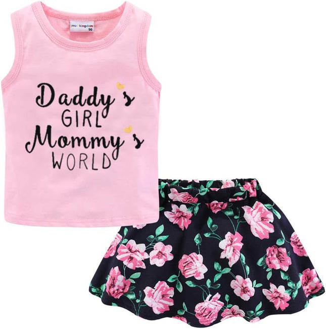 Little Girls Outfits Floral Slip Summer Holiday