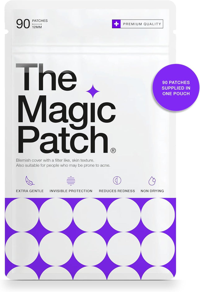 Acne Patches - Translucent Hydrocolloid Pimple Patch Spot Treatment Stickers for Face and Body - Fast-Acting, Vegan & Cruelty Free Skin Care (Pack of 90)