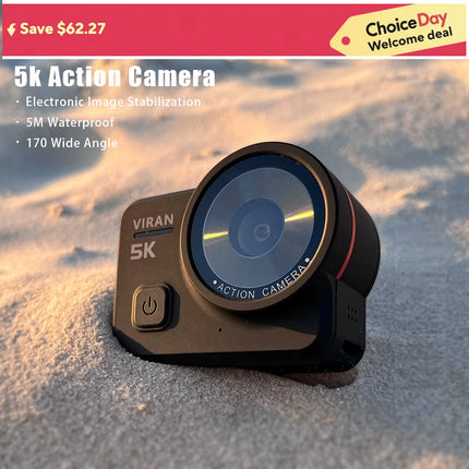 V10 5K Action Camera Electronic Image Stabilization 2" Touch LCD 4K Waterproof Action Camera Dashcam Motion Detection