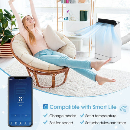 18000 BTU 4-In-1 Portable Air Conditioner with Remote Control