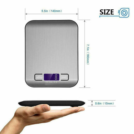 DIGITAL LCD 1G-5000G KITCHEN ELECTRONIC BALANCE SCALE FOOD WEIGHT POSTAL SCALES
