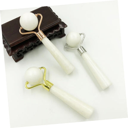 Jade Roller Face Massage Tool for Women Natural Xiuyan Jade Skin Care Massager Slimming and Anti-Aging Facial Massage Roller Random Color