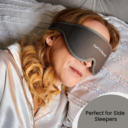 Earth'S Secret Sleep Mask - C-Shaped Eye Cups, Soft Breathable Material with Complete Blackout Design | Perfect for Side Sleepers - Easily Adjustable Straps for Deep Restful Sleep (Grey)