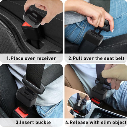 QOPAHI Car Seat Buckle Guard, Kids/Special Needs Seatbelt Locks, Belt Buckle Hol