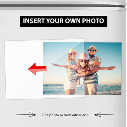 Shot2Go Magnetic Photo Frames 10 Pack Clear Fridge Picture Holders 4X6 Inches