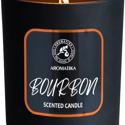 Scented Candle Bourbon 200G - Soy Wax Candle - Home Scented Candle - Aromatherapy Candle - Rich and Intense Scent - Air Freshener - Glass Candle Gift - Gift for Men