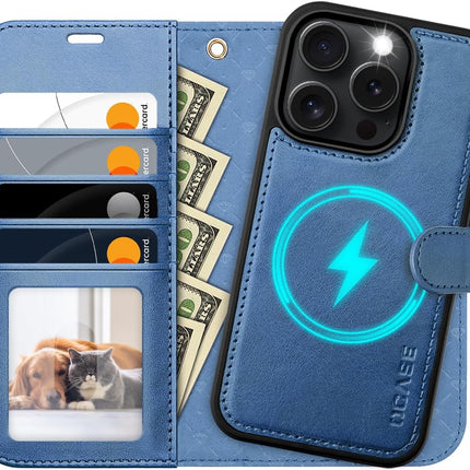 OCASE for Iphone 16 Pro Max Case, Detachable 2 in 1 PU Leather Wallet Case With